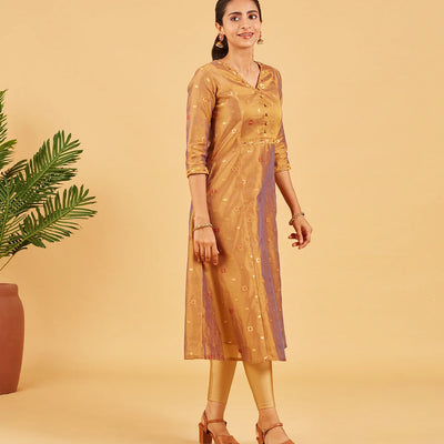 Antique Gold Festive Kurta