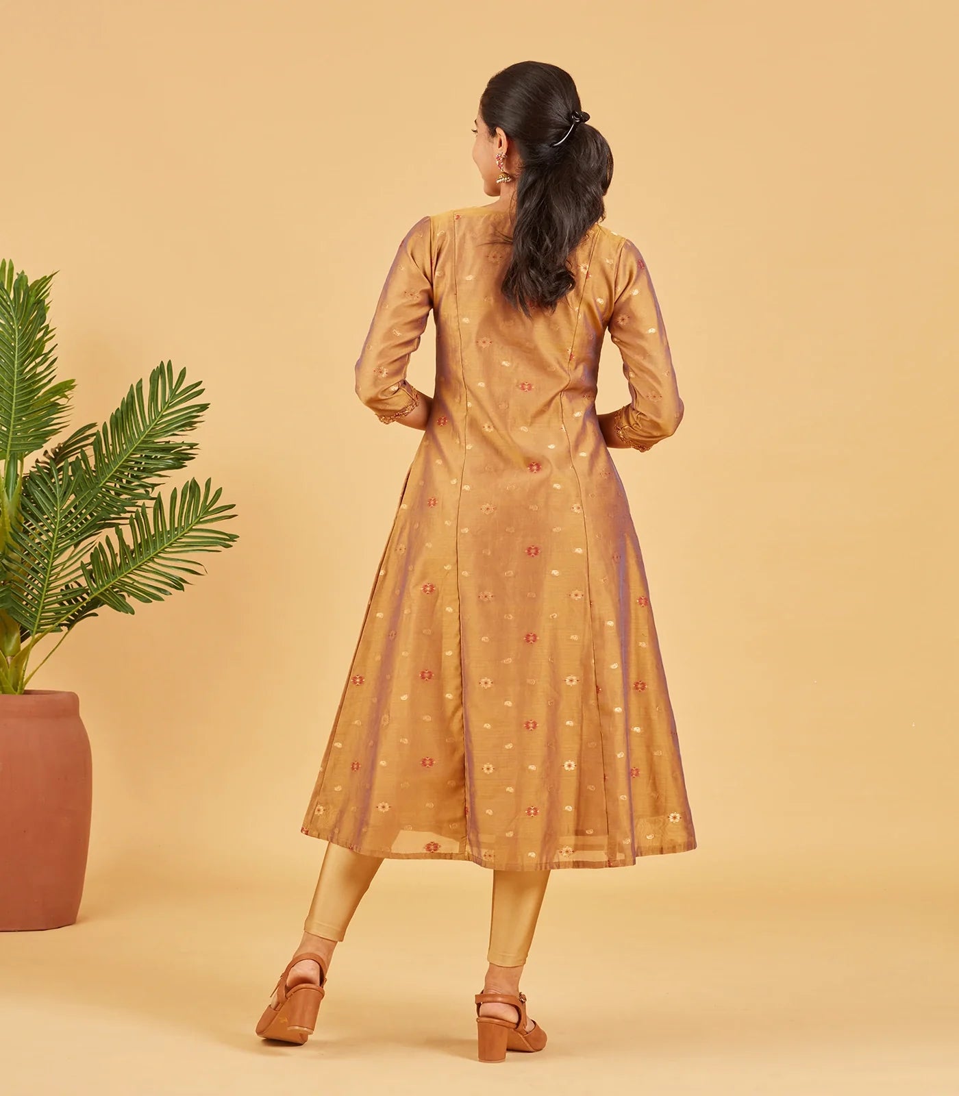 Antique Gold Festive Kurta