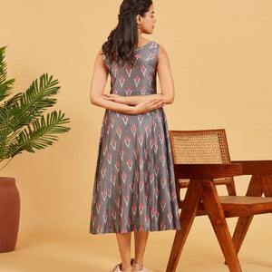 Grey Ikat Dress