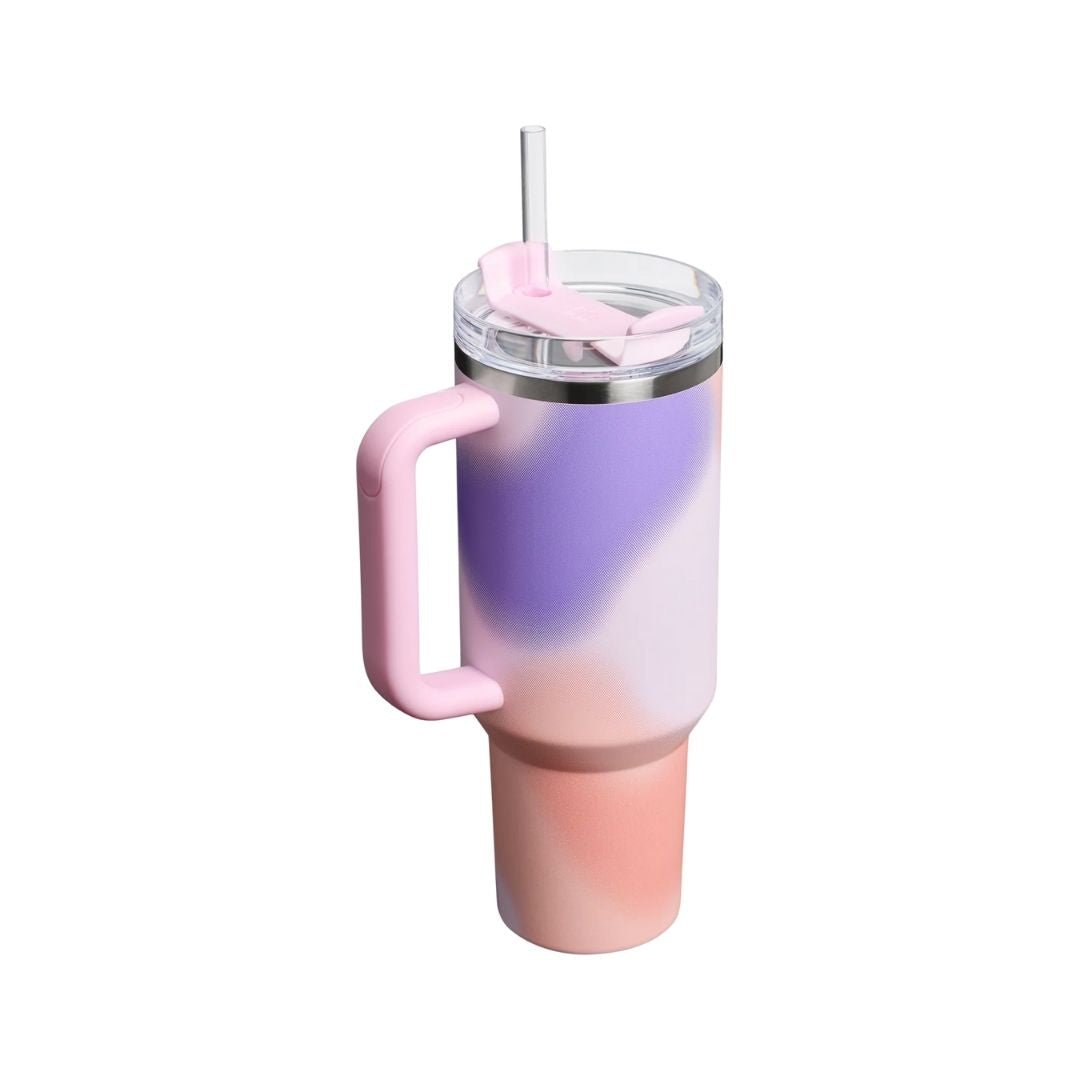 Stanley New Frequency Quencher H2.0 FlowState™ Tumbler | 40 OZ Rose Petal Motion