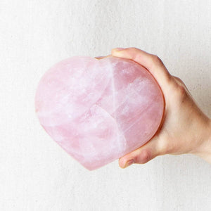 Rose Quartz Hearts - AAA Premium Quality