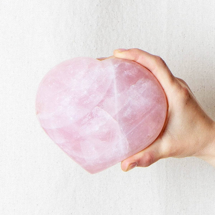 Rose Quartz Hearts - AAA Premium Quality