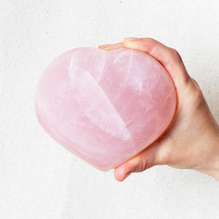 Rose Quartz Hearts - AAA Premium Quality