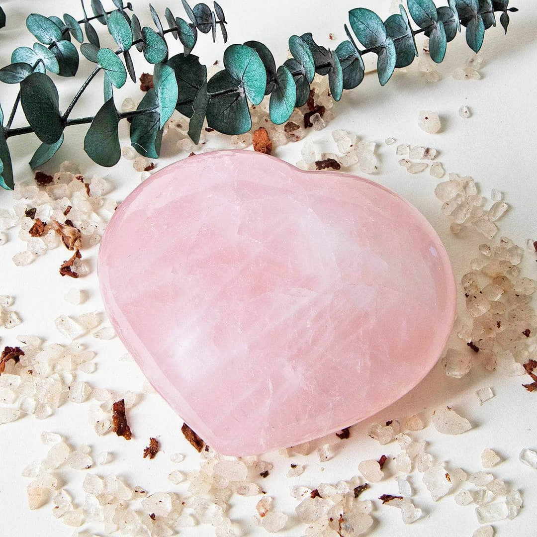 Rose Quartz Hearts - AAA Premium Quality