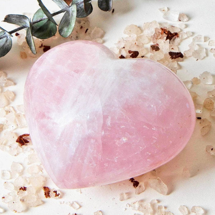 Rose Quartz Hearts - AAA Premium Quality