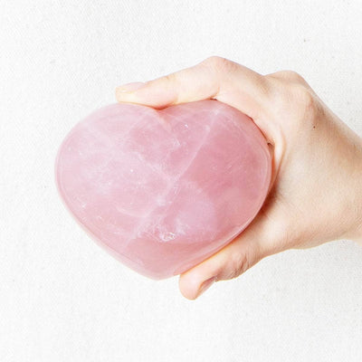 Rose Quartz Hearts - AAA Premium Quality