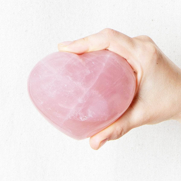 Rose Quartz Hearts - AAA Premium Quality