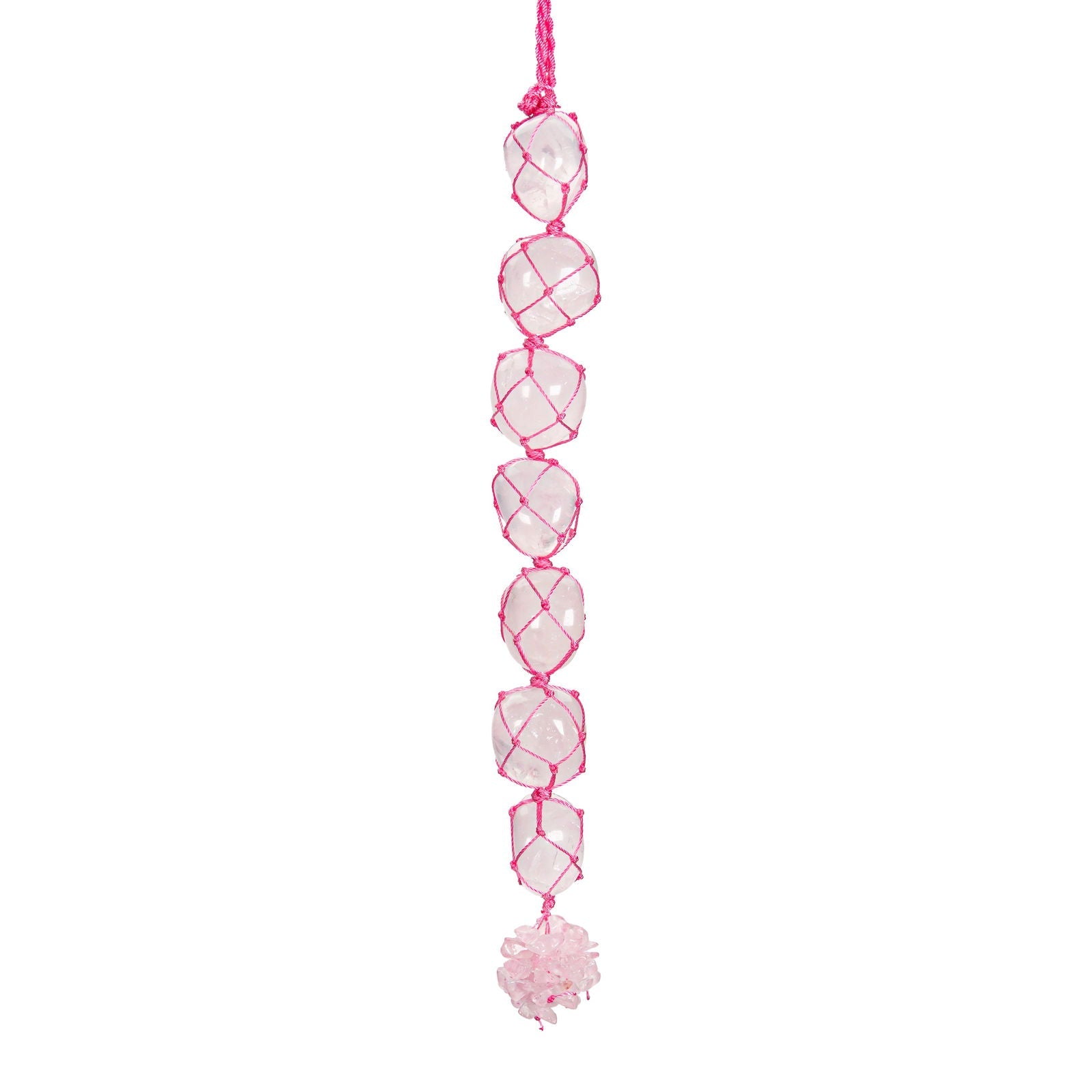 Rose Quartz Tumbled Hanging