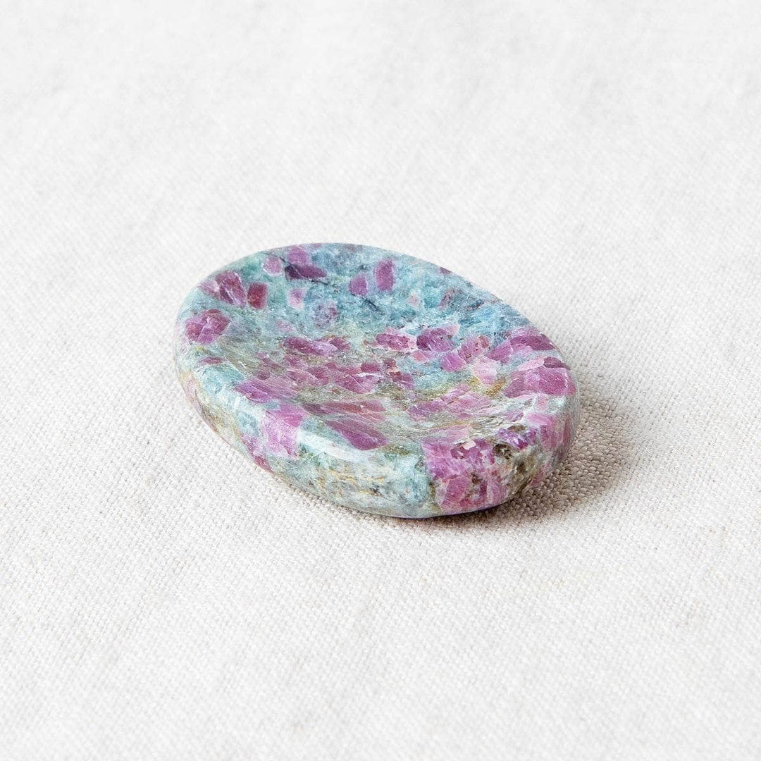 Ruby-Kyanite Worry Stone