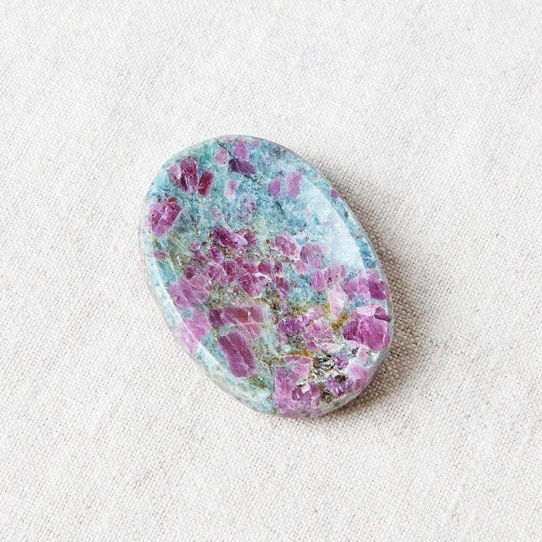 Ruby-Kyanite Worry Stone