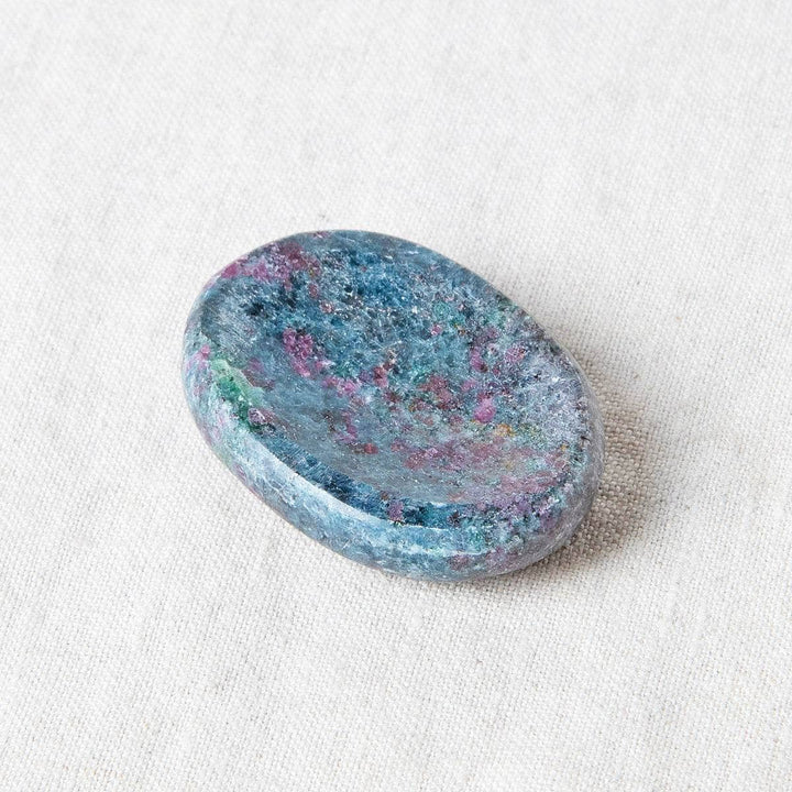 Ruby-Kyanite Worry Stone