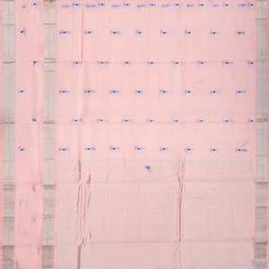 Light Peach Handloom Chirala Soft Silk Saree With Annam Motifs-Light Peach