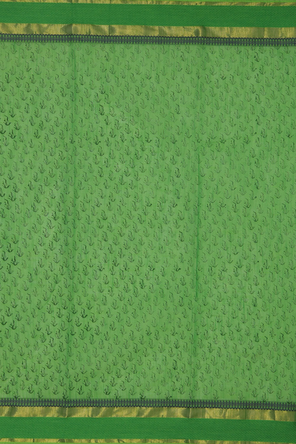 Hand block printed south cotton saree
