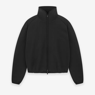 Womens Suede Fleece Track Jacket