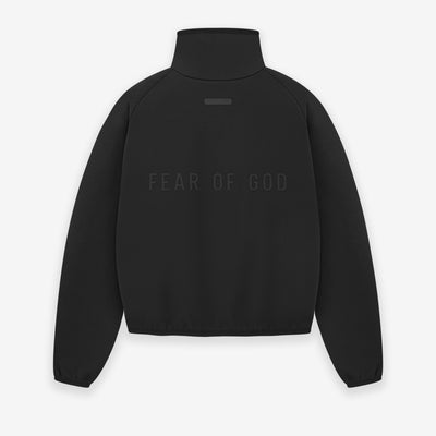 Womens Suede Fleece Track Jacket