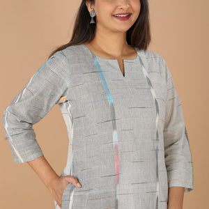 Cotton woven A line kurti
