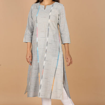 Cotton woven A line kurti
