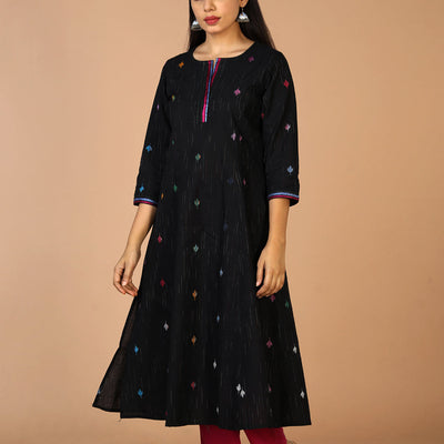 Embroidered princess line kurti