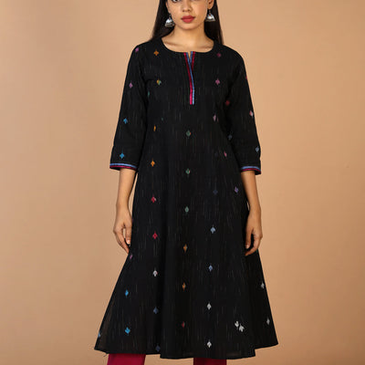 Embroidered princess line kurti
