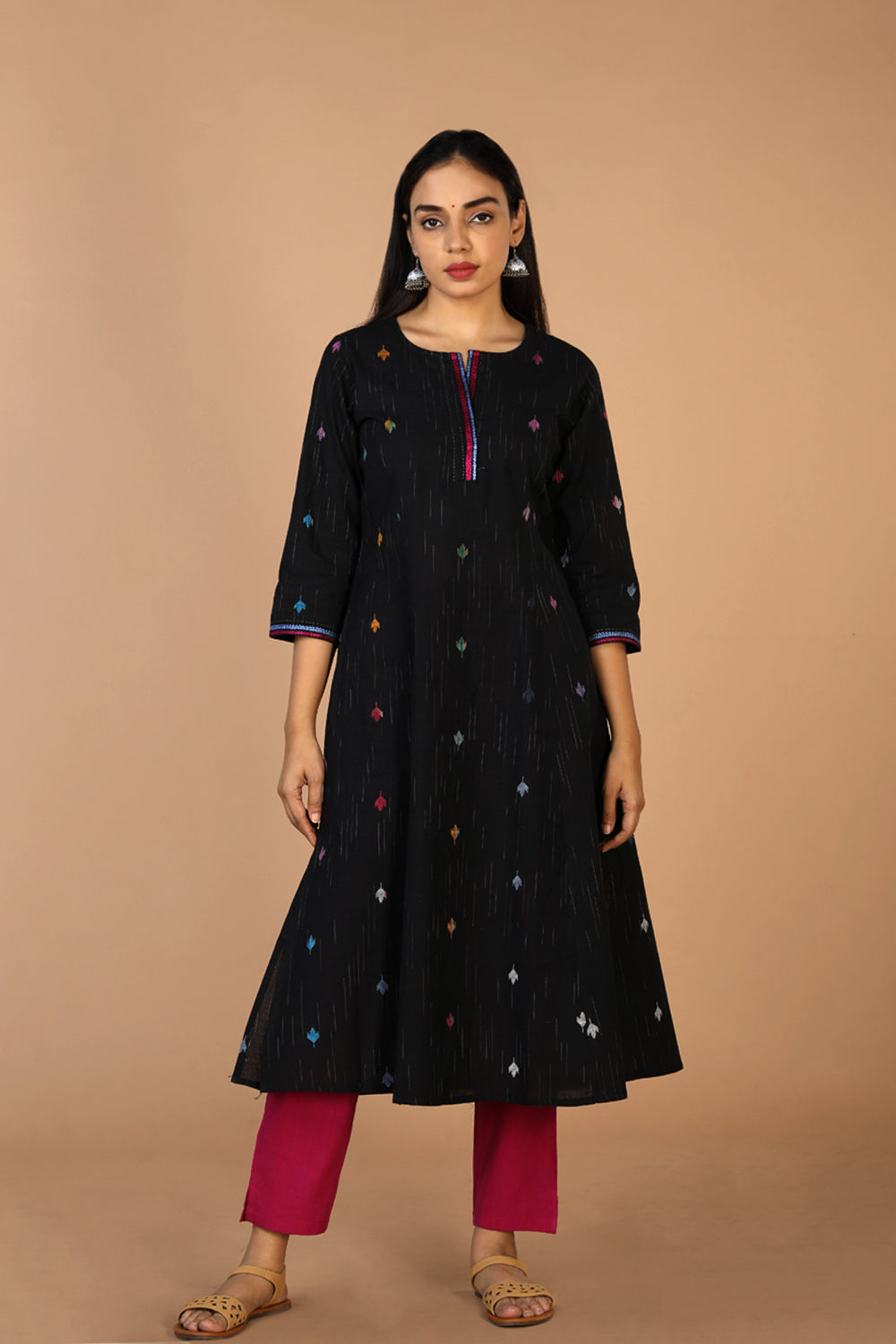 Embroidered princess line kurti