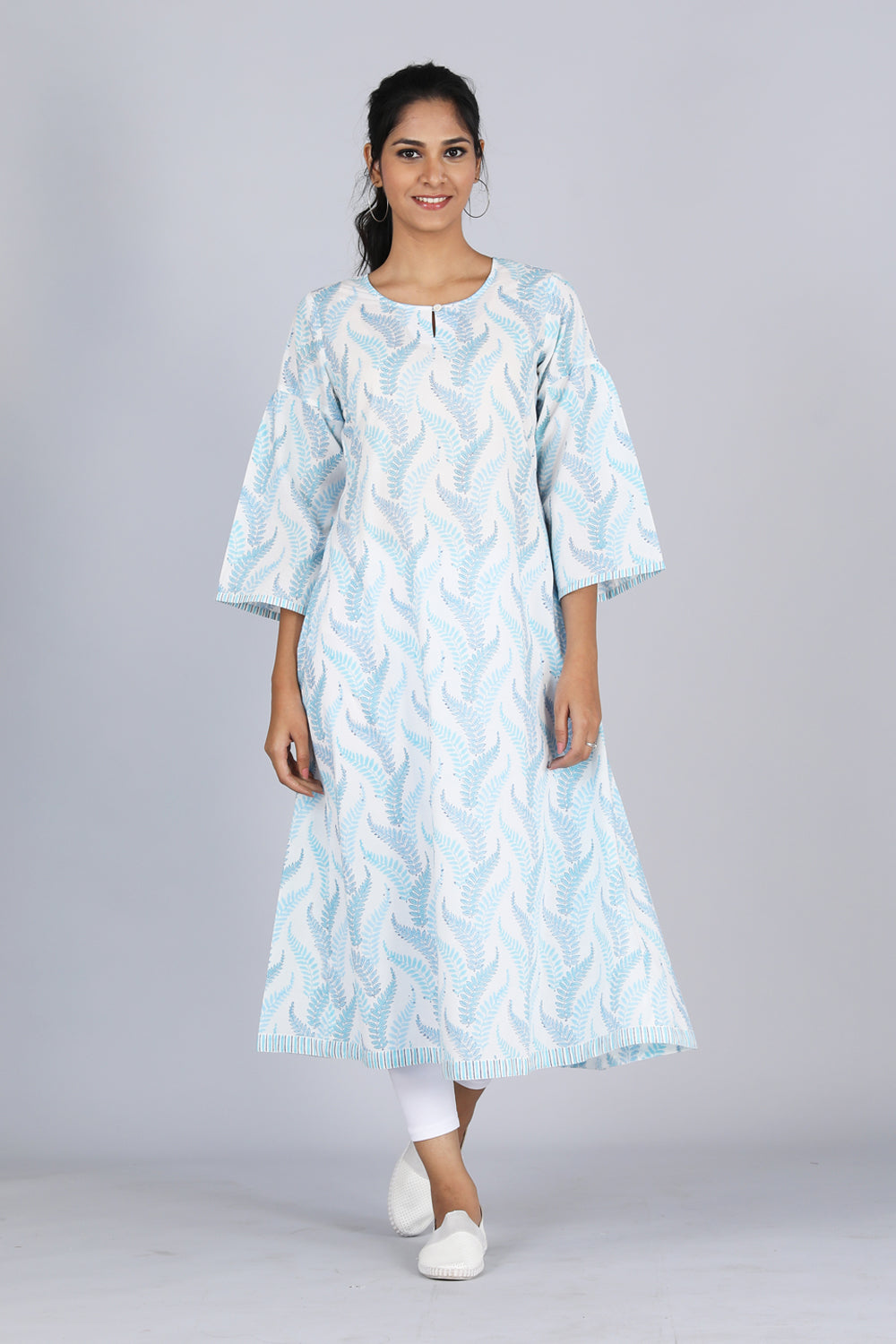 Hand block printed kurti