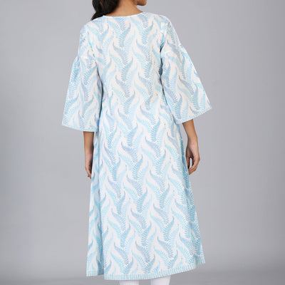 Hand block printed kurti