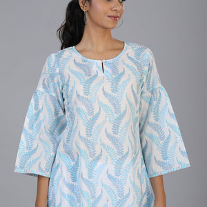Hand block printed kurti