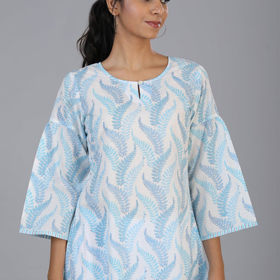 Hand block printed kurti