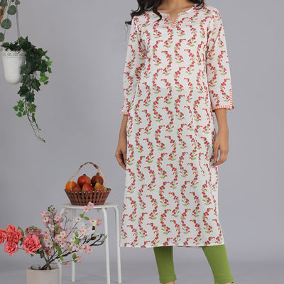 Hand block printed kurti