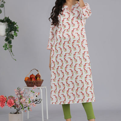 Hand block printed kurti