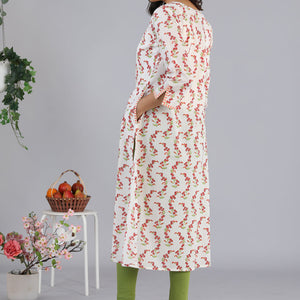 Hand block printed kurti