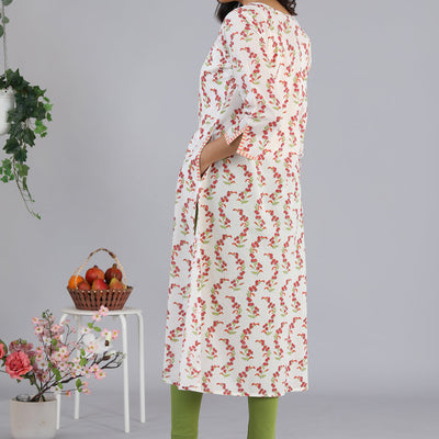 Hand block printed kurti
