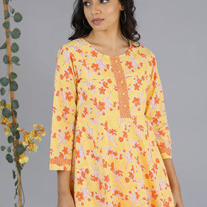 Handblock printed kurti