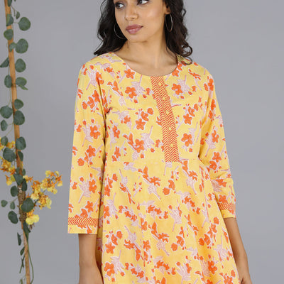 Handblock printed kurti