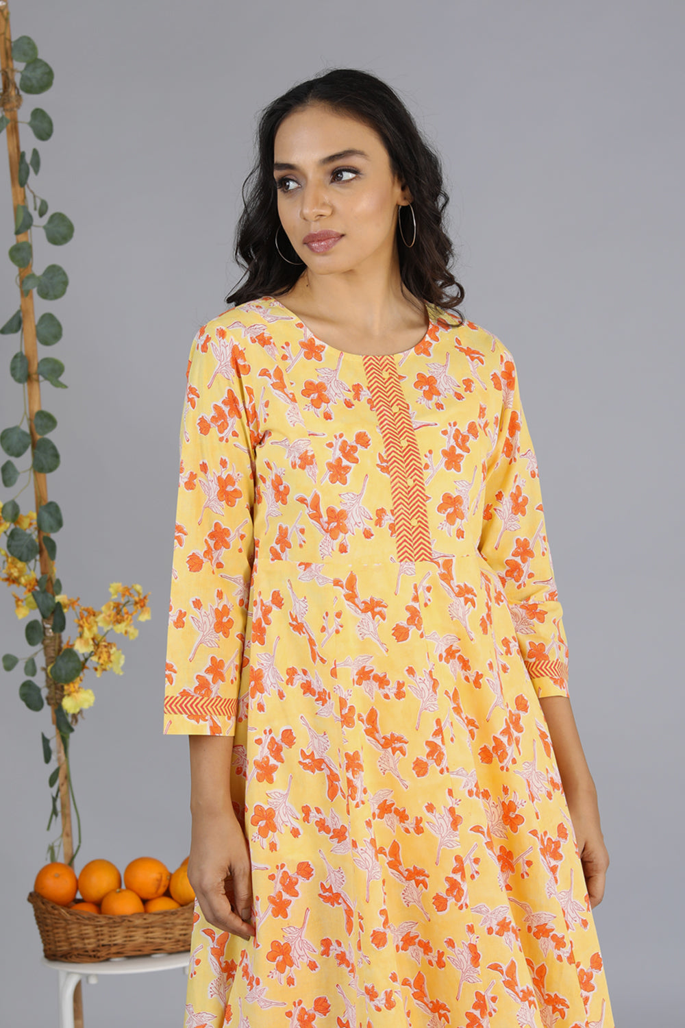 Handblock printed kurti