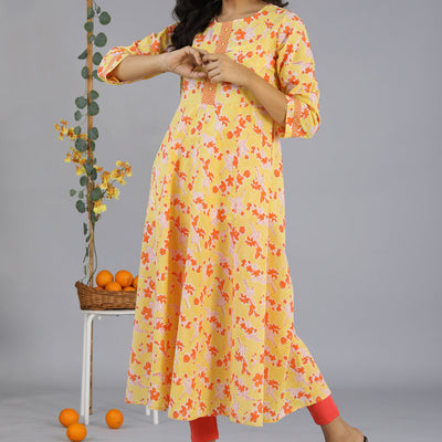 Handblock printed kurti