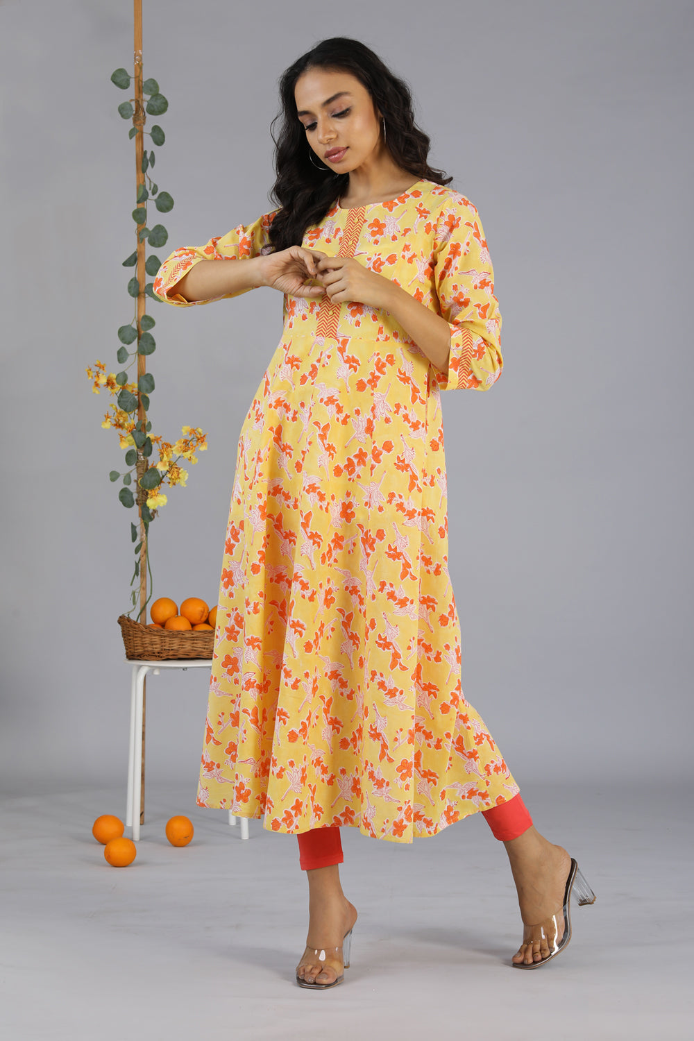 Handblock printed kurti