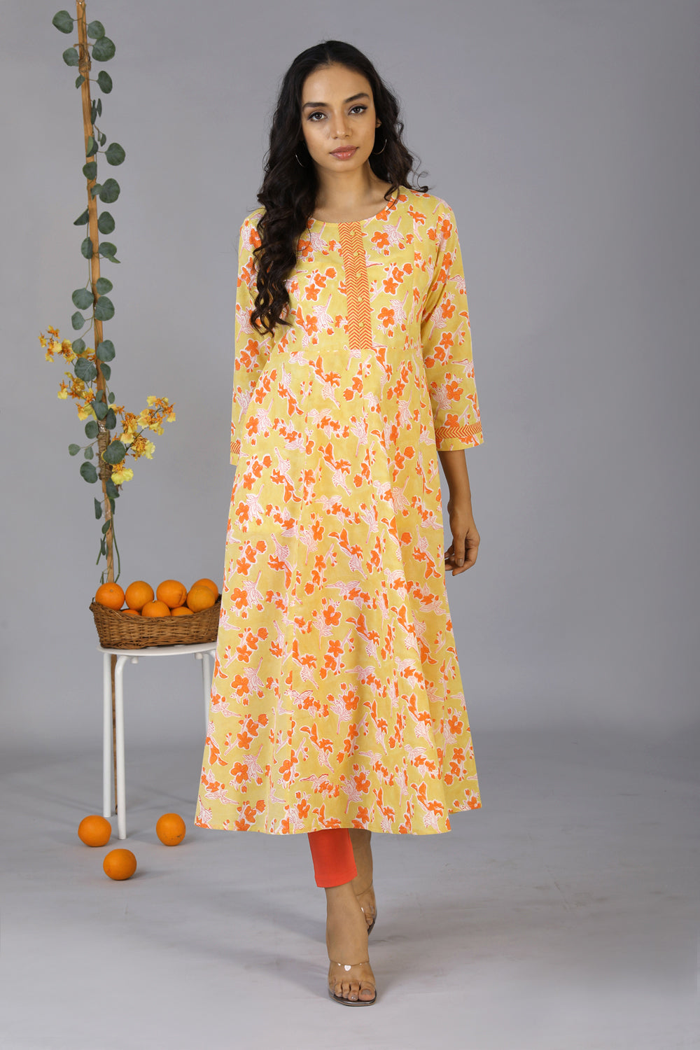 Handblock printed kurti