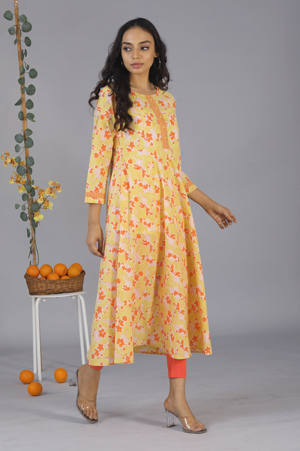 Handblock printed kurti