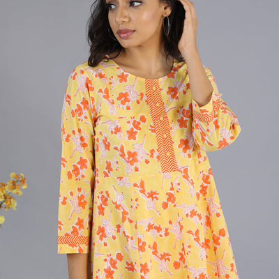 Handblock printed kurti