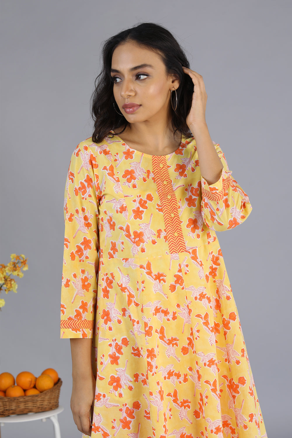 Handblock printed kurti