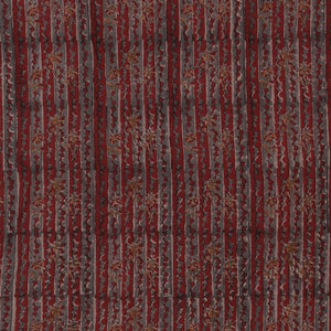 Hand block printed cotton saree