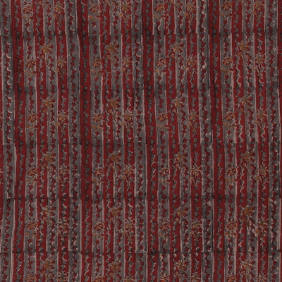 Hand block printed cotton saree