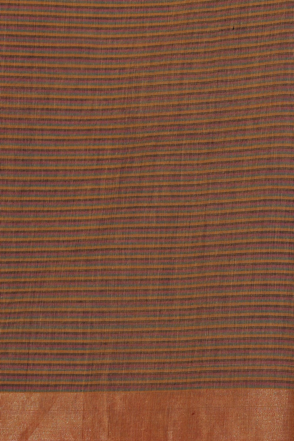 Hand block printed cotton saree