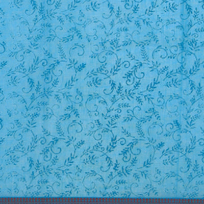 Hand block printed cotton saree