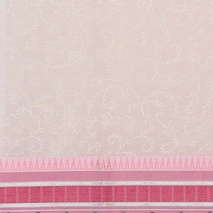 Hand block printed cotton saree