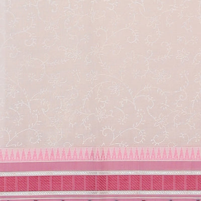 Hand block printed cotton saree