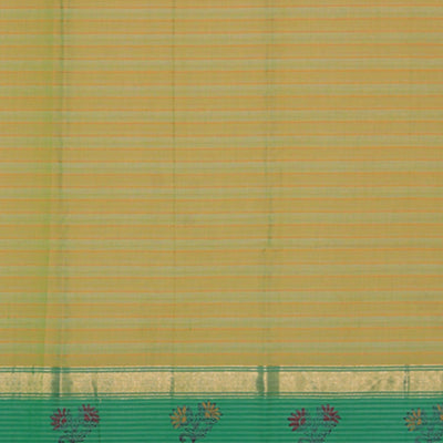 Hand block printed cotton saree