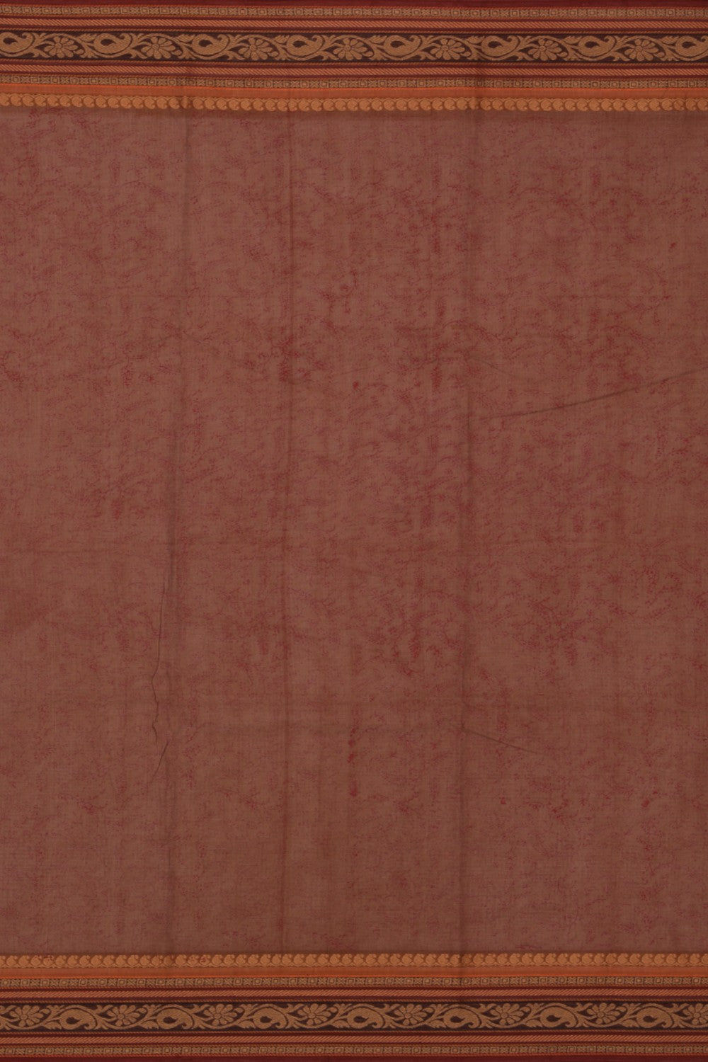 Hand block printed cotton saree