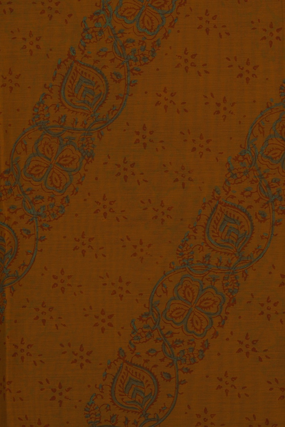 Hand block printed cotton saree